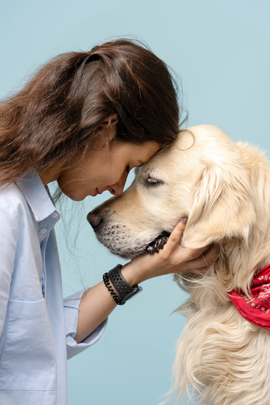 Happy Dog Owner - CASE Veterinary and Emergency Care in Anaheim